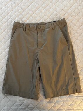 Vineyard Vines Kids Khaki/Tan Flat-Front Shorts